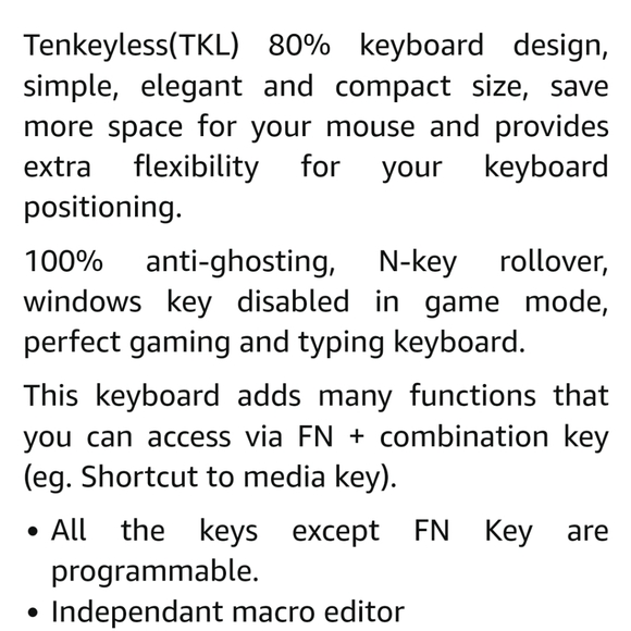 Durgod Taurus K320 TKL Mechanical Keyboard D4:8:622 - Picture 9 of 12